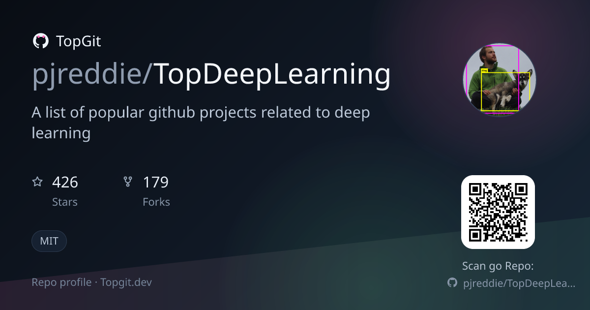 TopGit repo profile image for pjreddie/TopDeepLearning