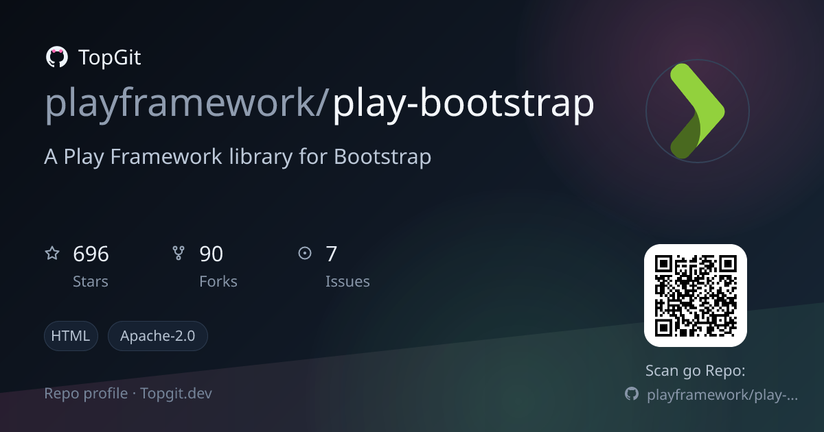 TopGit repo profile image for playframework/play-bootstrap