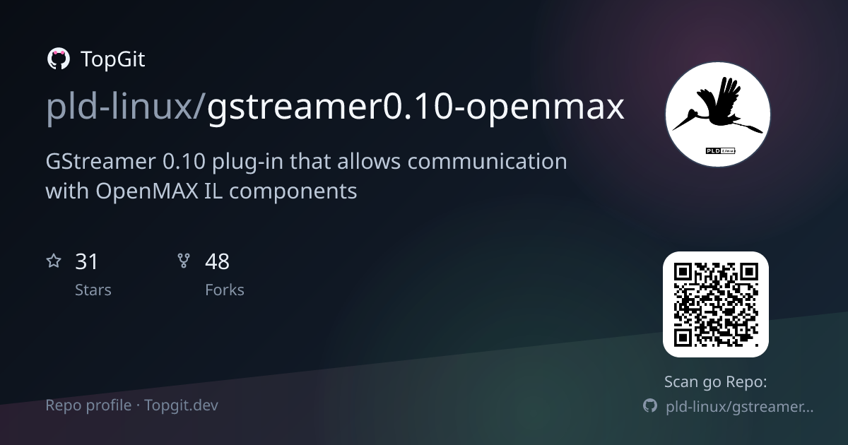 TopGit repo profile image for pld-linux/gstreamer0.10-openmax