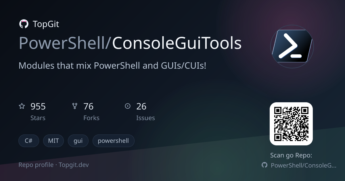 TopGit repo profile image for PowerShell/ConsoleGuiTools