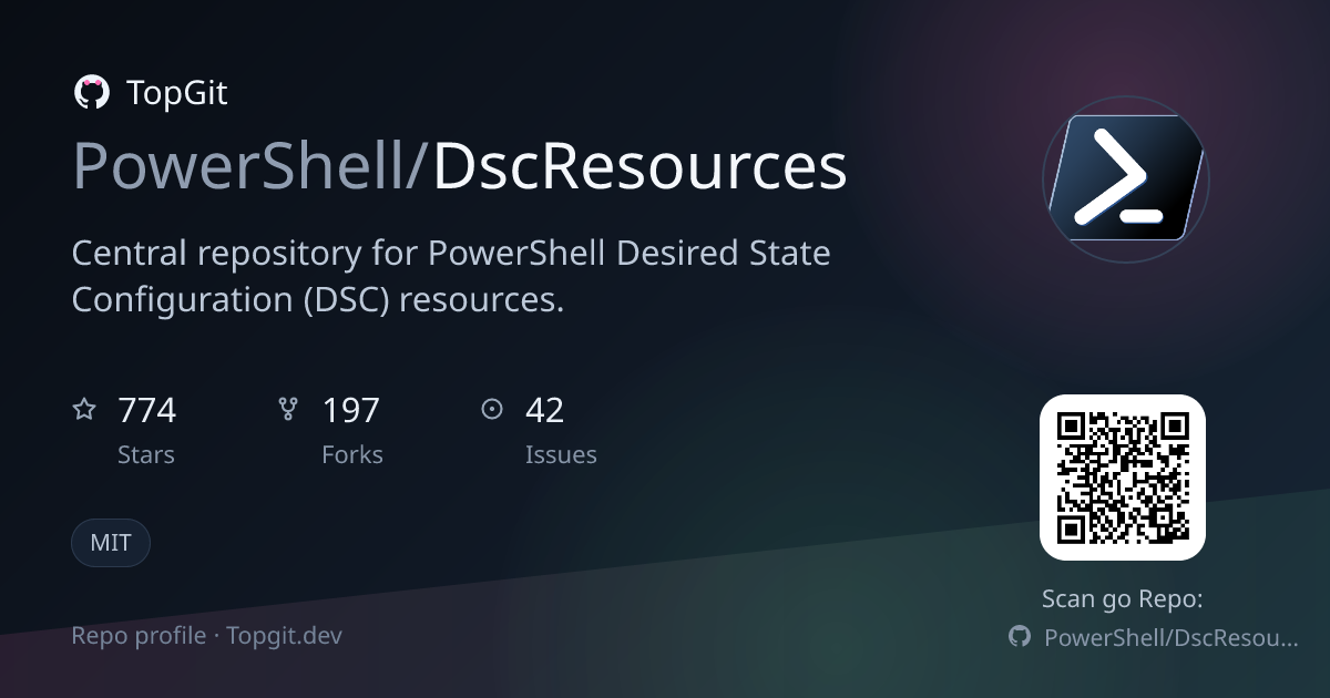 TopGit repo profile image for PowerShell/DscResources