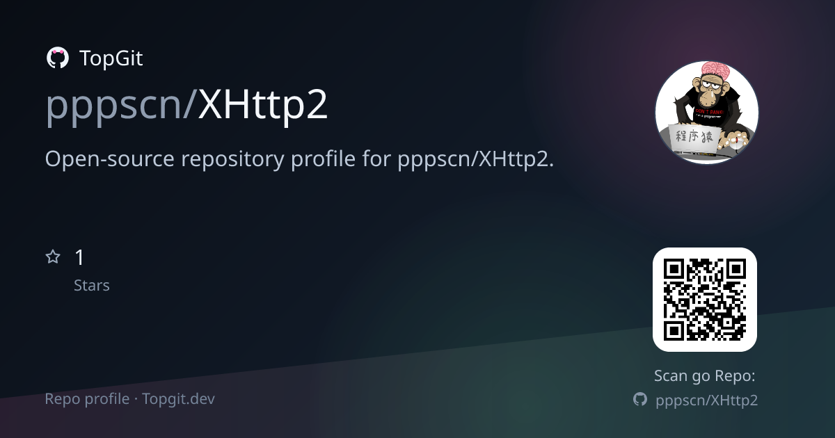 TopGit repo profile image for pppscn/XHttp2