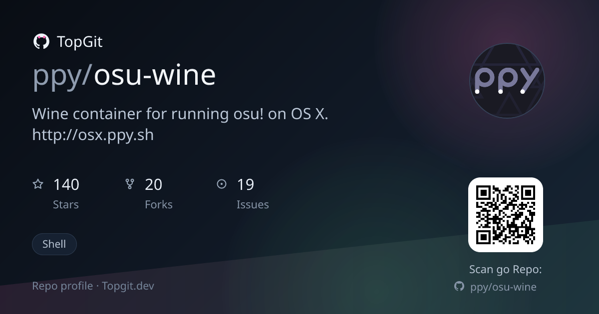 TopGit repo profile image for ppy/osu-wine