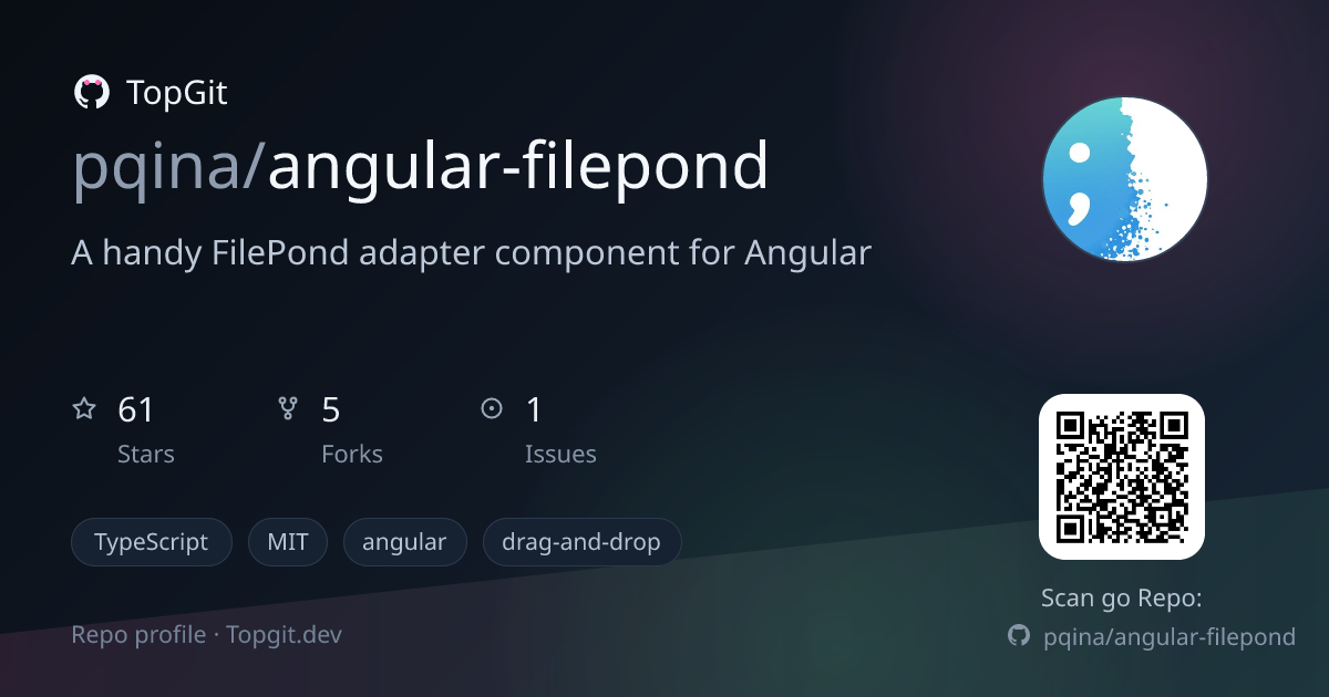 TopGit repo profile image for pqina/angular-filepond