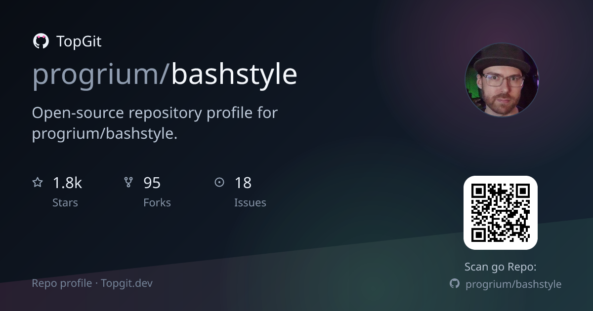TopGit repo profile image for progrium/bashstyle