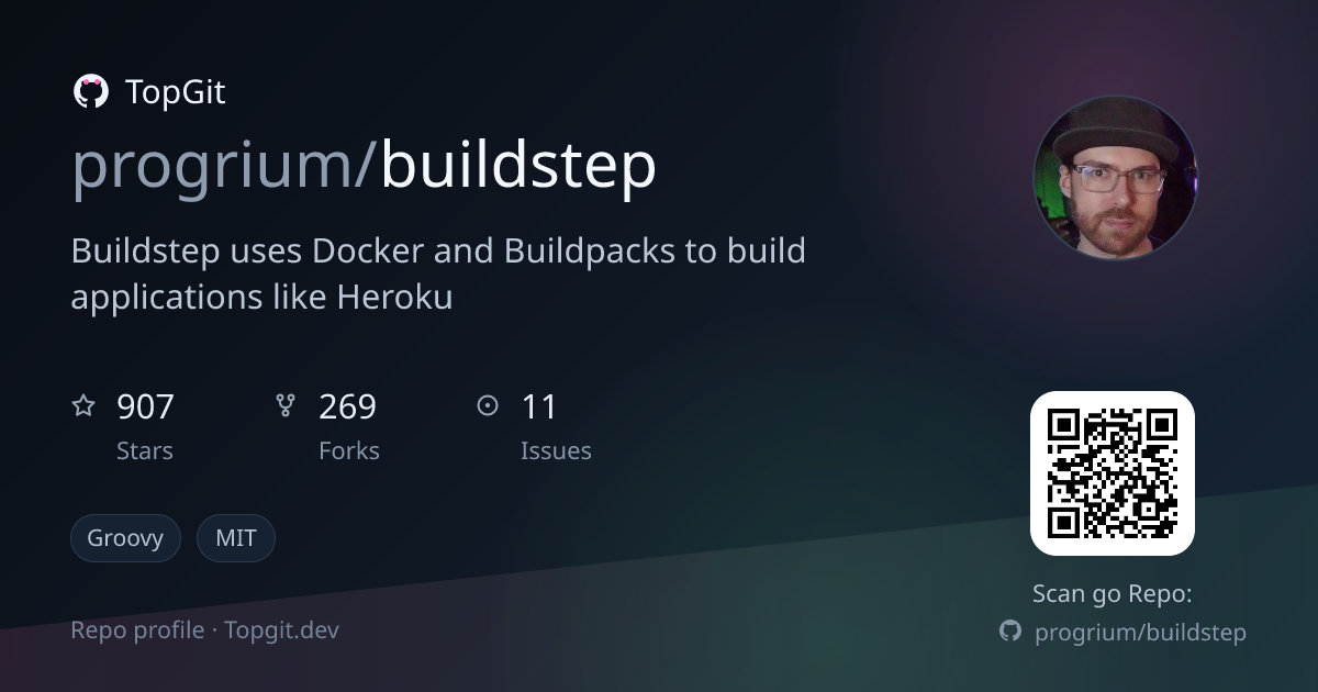 TopGit repo profile image for progrium/buildstep