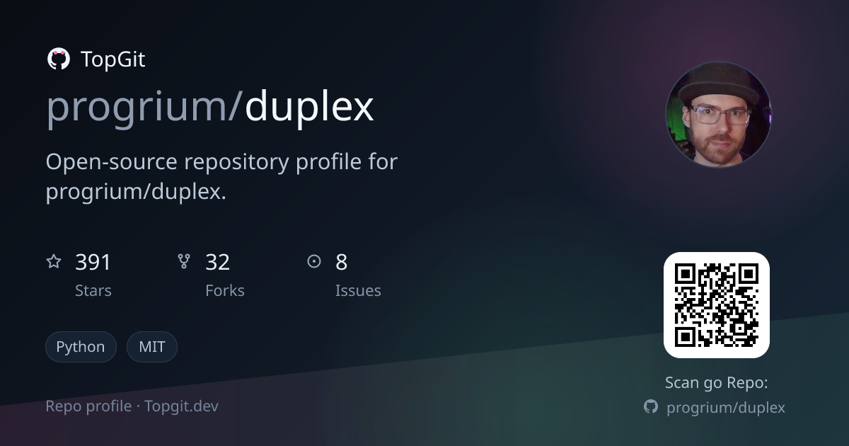 TopGit repo profile image for progrium/duplex