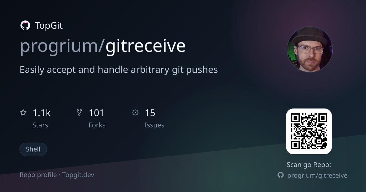 TopGit repo profile image for progrium/gitreceive