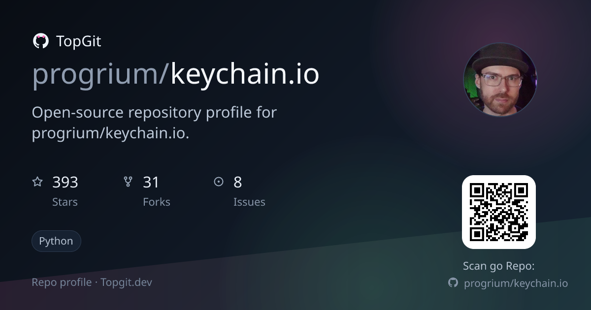 TopGit repo profile image for progrium/keychain.io