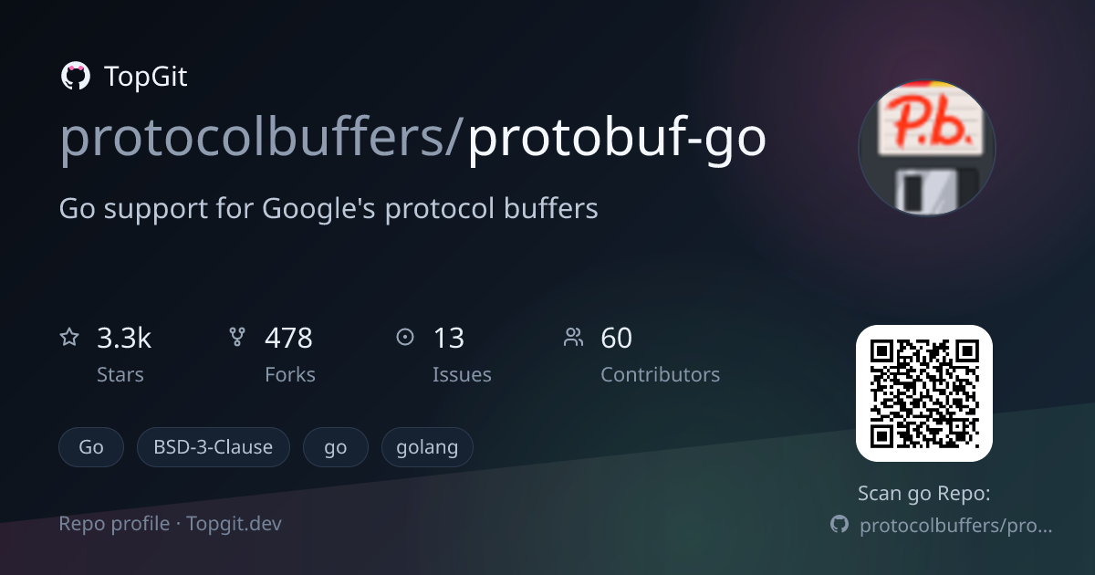 TopGit repo profile image for protocolbuffers/protobuf-go
