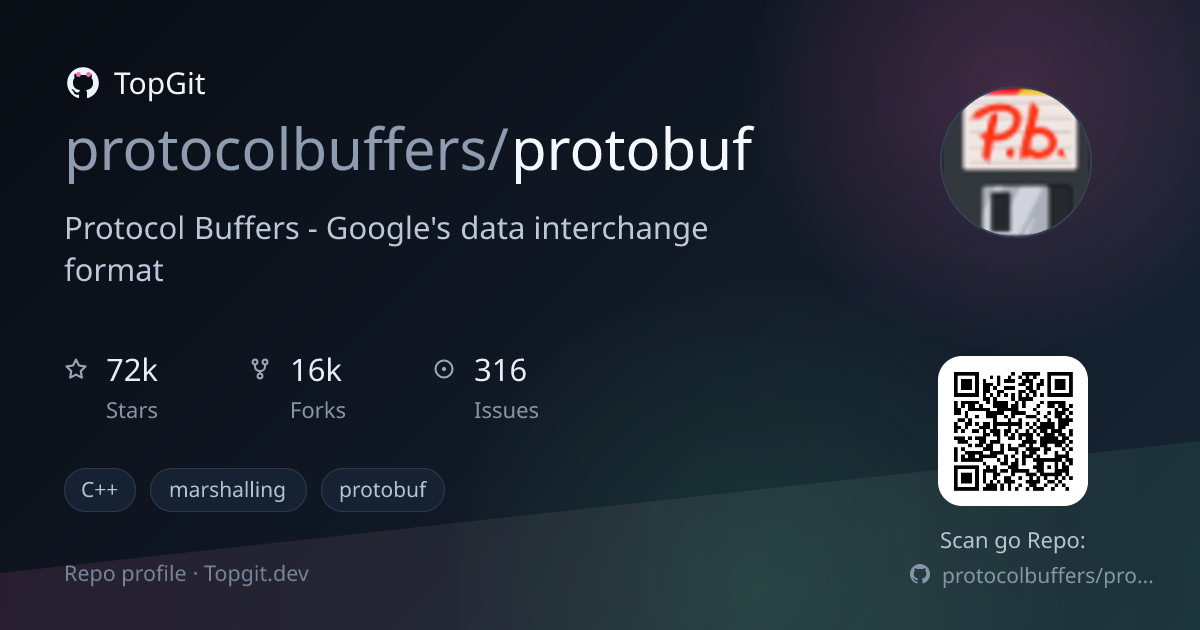 TopGit repo profile image for protocolbuffers/protobuf