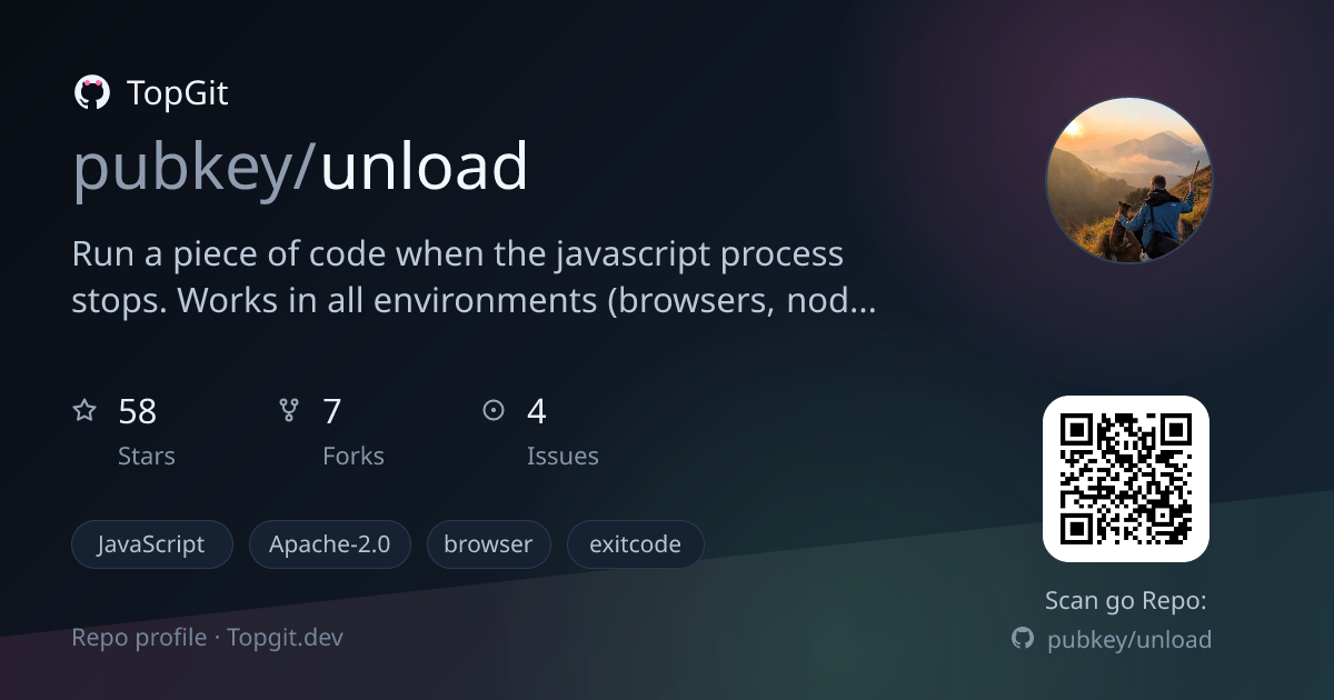 TopGit repo profile image for pubkey/unload