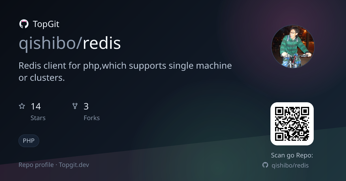 TopGit repo profile image for qishibo/redis