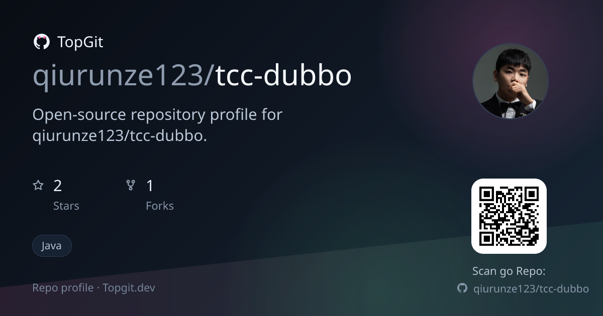 TopGit repo profile image for qiurunze123/tcc-dubbo