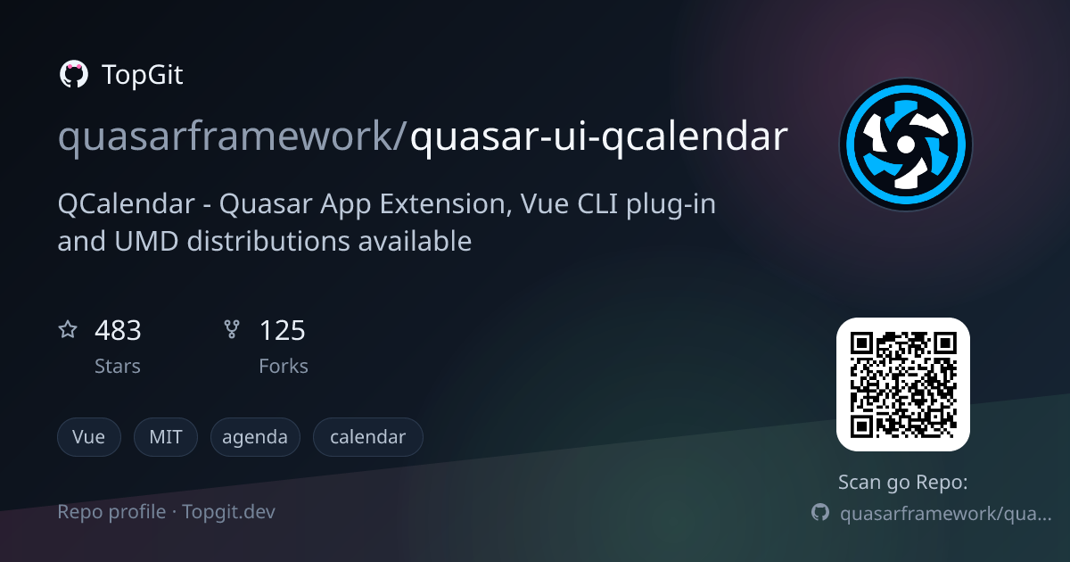 TopGit repo profile image for quasarframework/quasar-ui-qcalendar