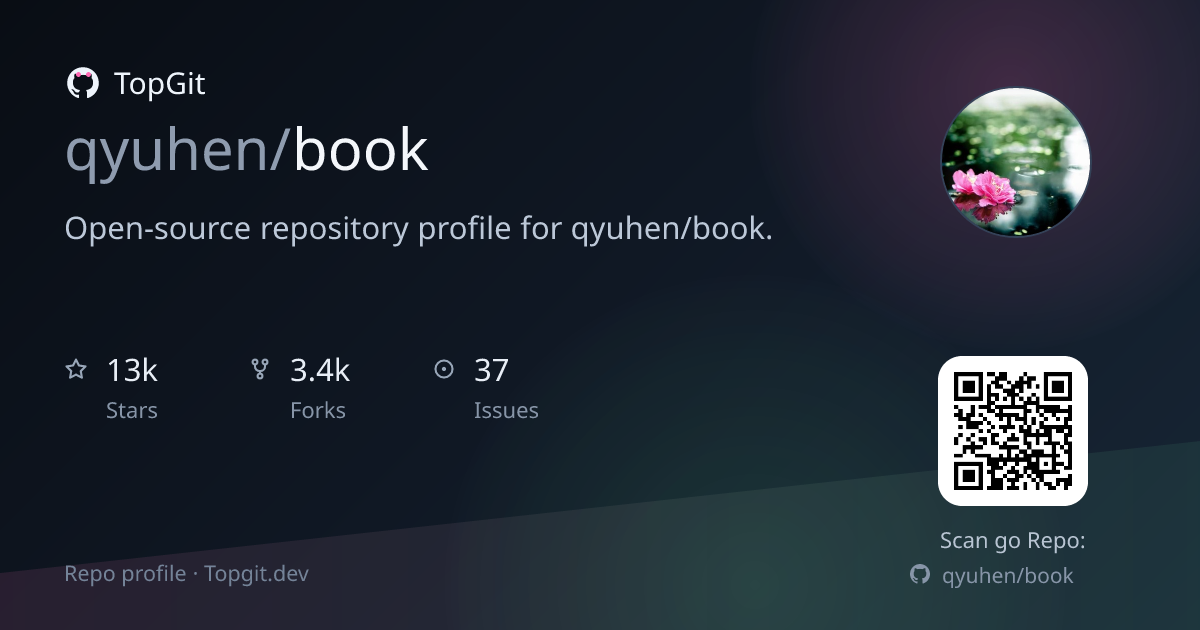 TopGit repo profile image for qyuhen/book
