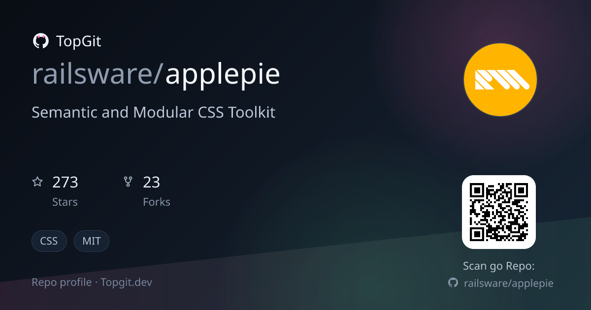 TopGit repo profile image for railsware/applepie