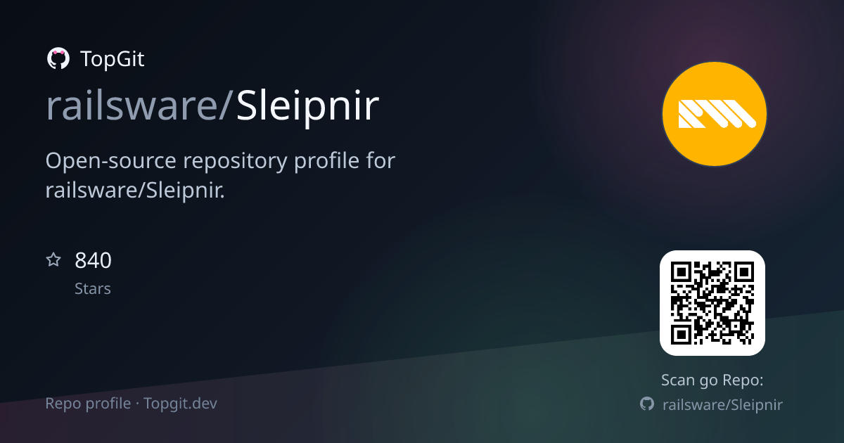 TopGit repo profile image for railsware/Sleipnir