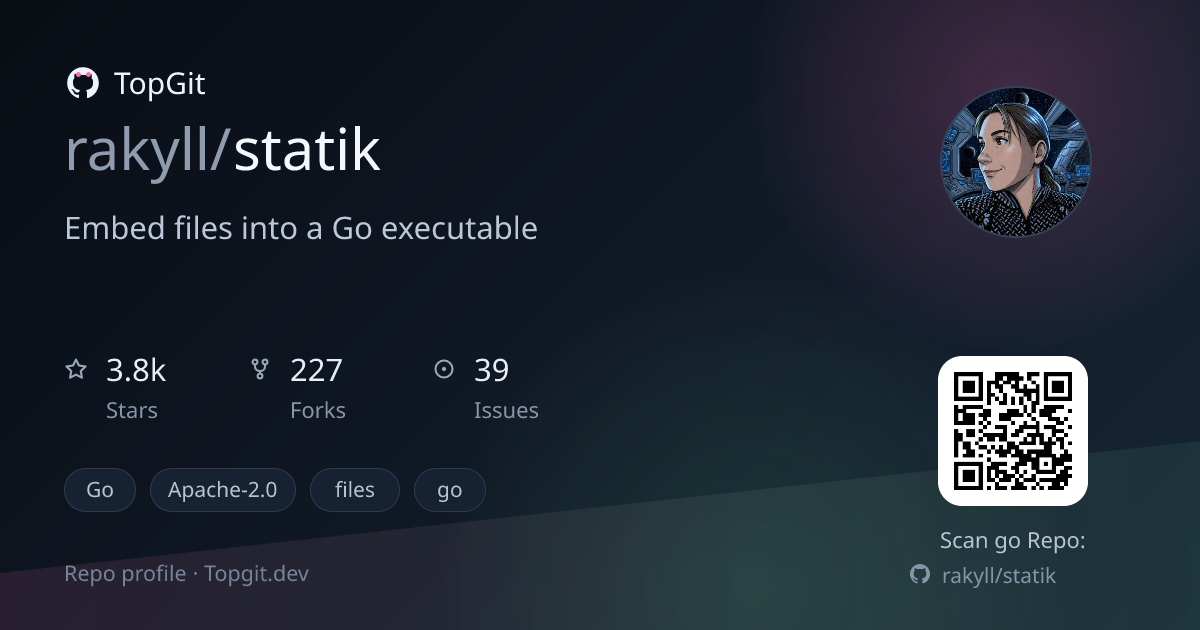 TopGit repo profile image for rakyll/statik