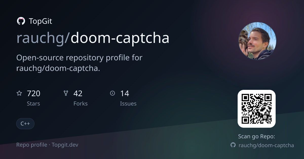 TopGit repo profile image for rauchg/doom-captcha