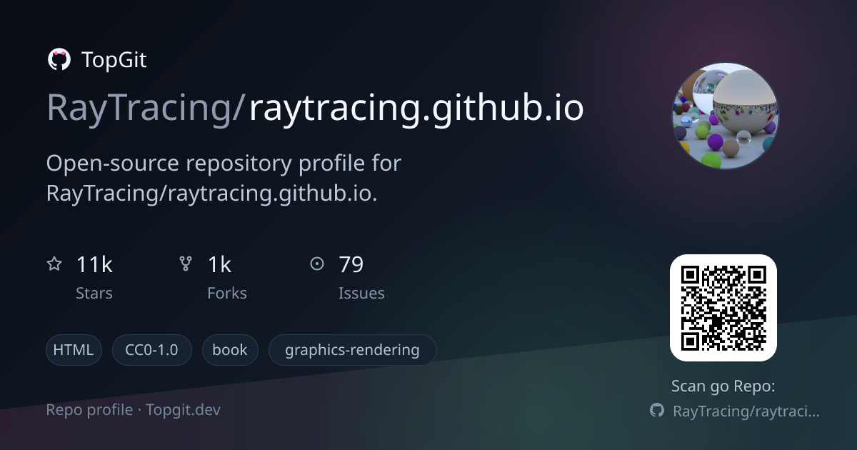 TopGit repo profile image for RayTracing/raytracing.github.io