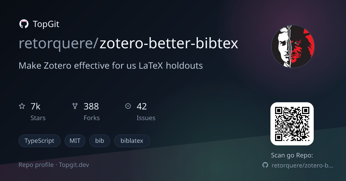 TopGit repo profile image for retorquere/zotero-better-bibtex