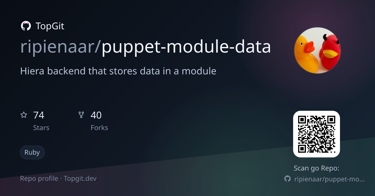 TopGit repo profile image for ripienaar/puppet-module-data