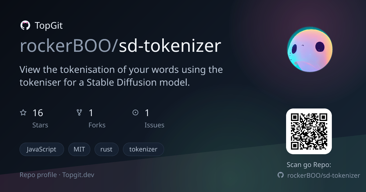 TopGit repo profile image for rockerBOO/sd-tokenizer