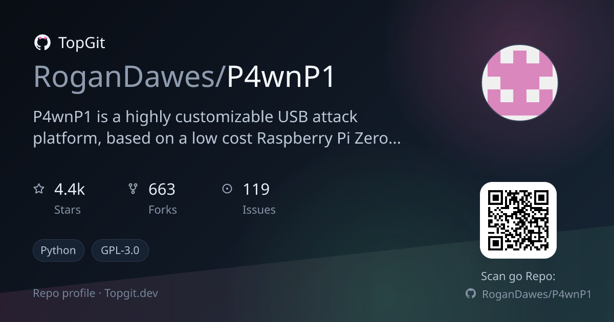 TopGit repo profile image for RoganDawes/P4wnP1