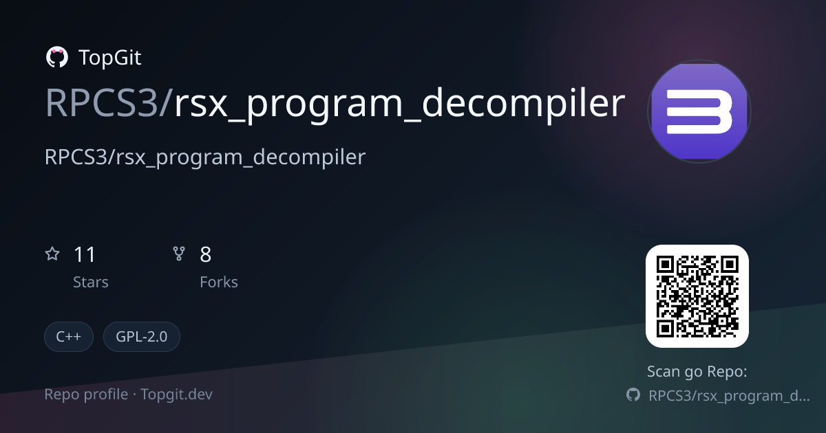 TopGit repo profile image for RPCS3/rsx_program_decompiler