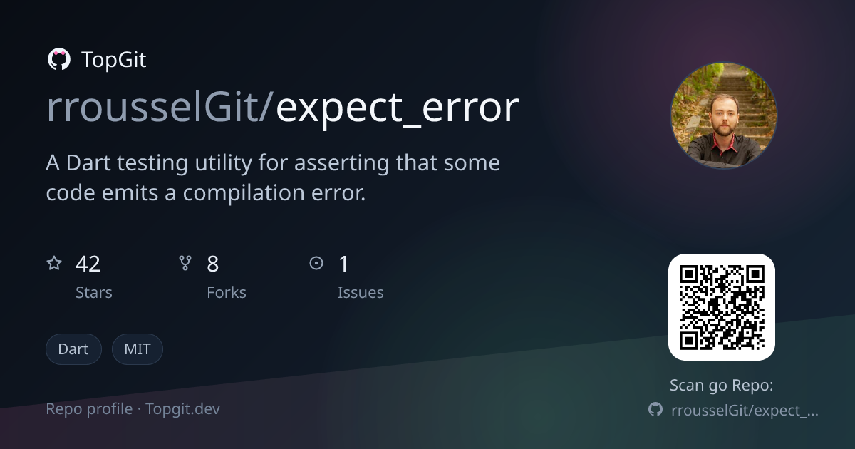 TopGit repo profile image for rrousselGit/expect_error