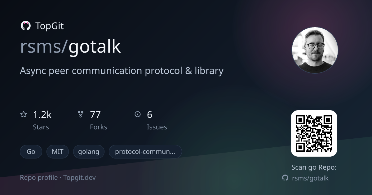 TopGit repo profile image for rsms/gotalk