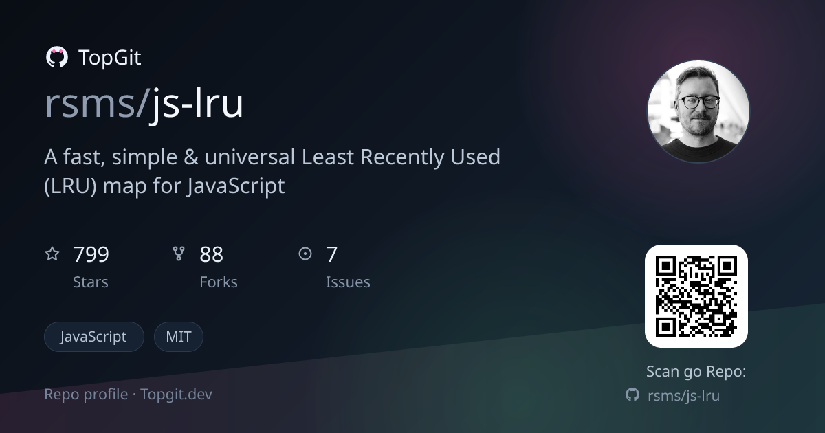 TopGit repo profile image for rsms/js-lru
