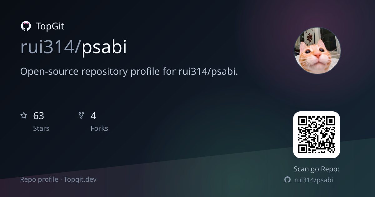 TopGit repo profile image for rui314/psabi