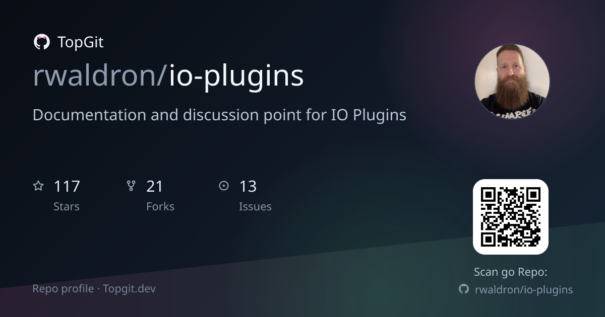 TopGit repo profile image for rwaldron/io-plugins