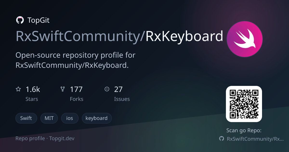 TopGit repo profile image for RxSwiftCommunity/RxKeyboard