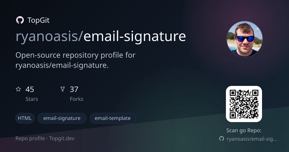 TopGit repo profile image for ryanoasis/email-signature