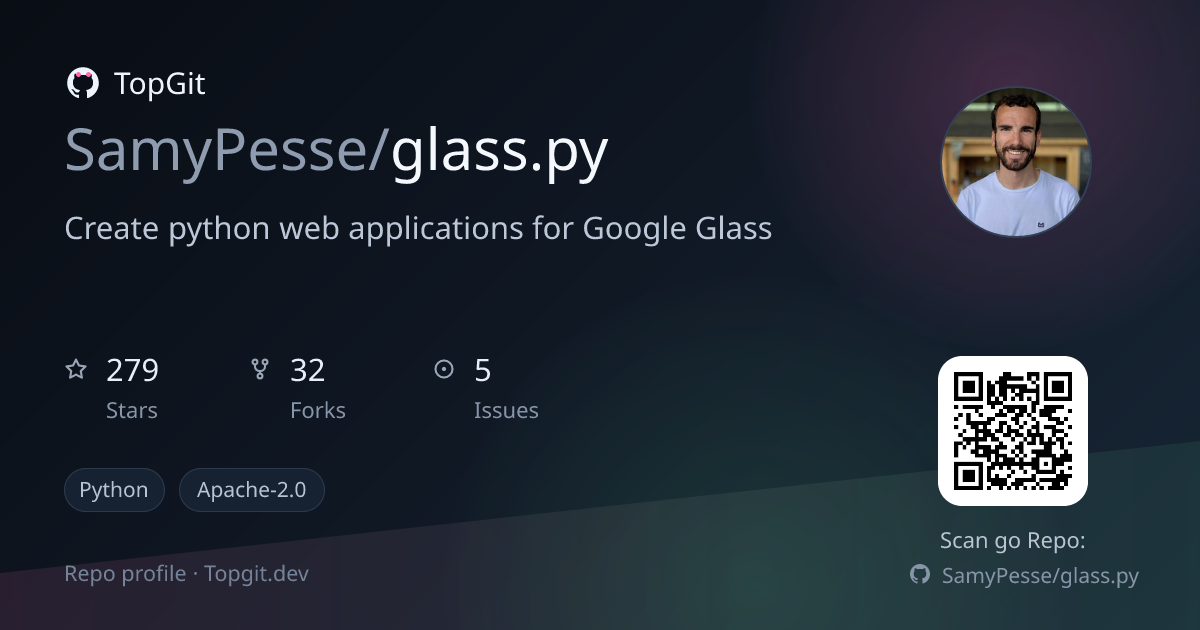 TopGit repo profile image for SamyPesse/glass.py