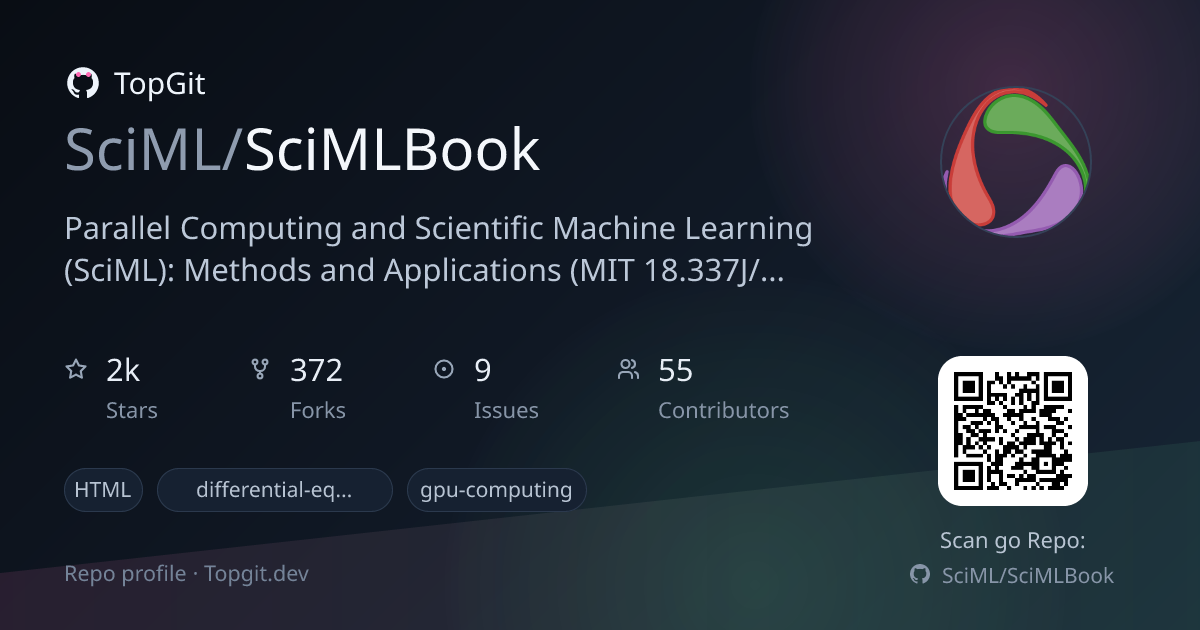 TopGit repo profile image for SciML/SciMLBook