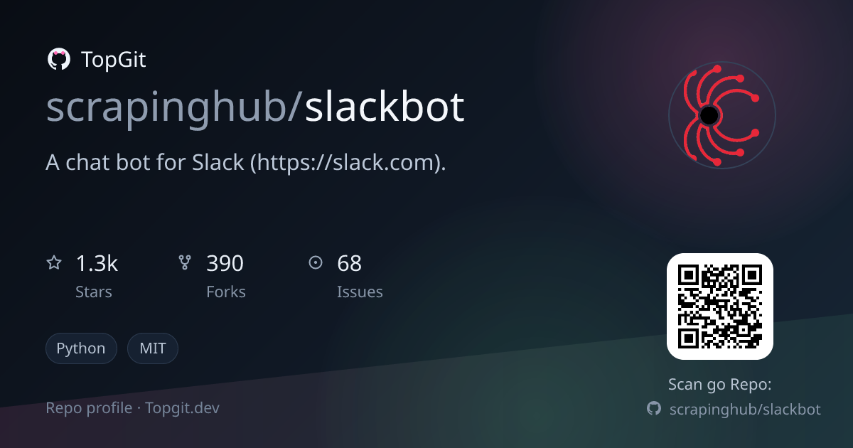 TopGit repo profile image for scrapinghub/slackbot