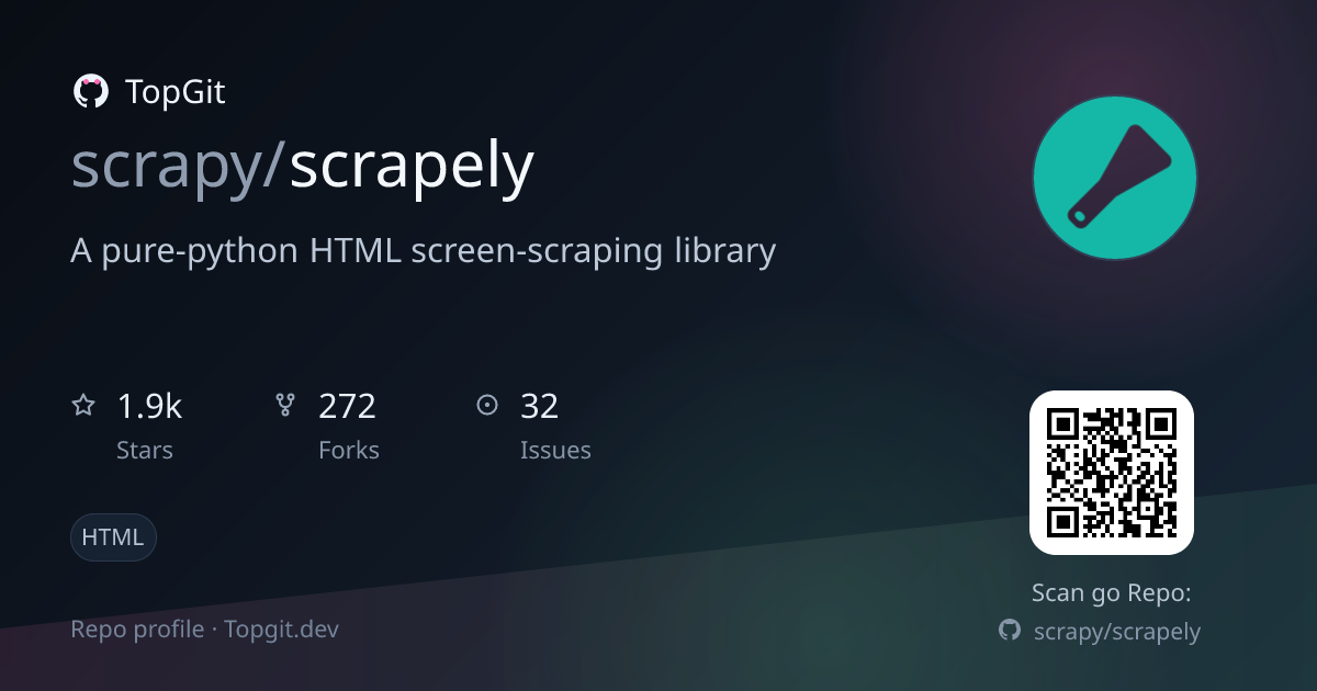 TopGit repo profile image for scrapy/scrapely