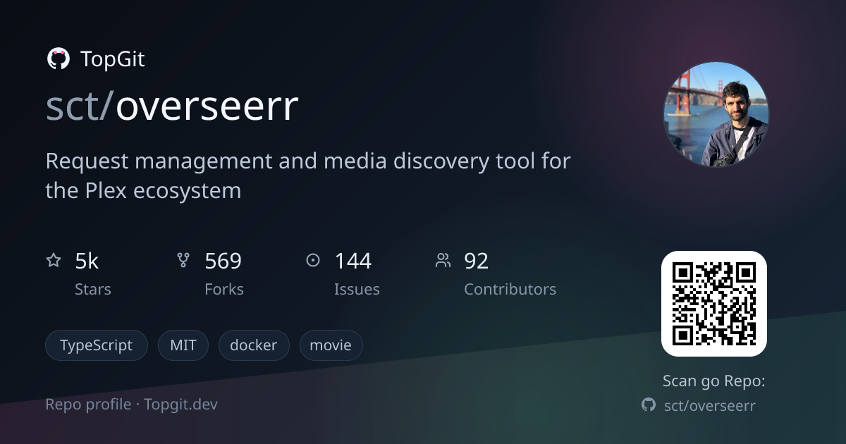 TopGit repo profile image for sct/overseerr