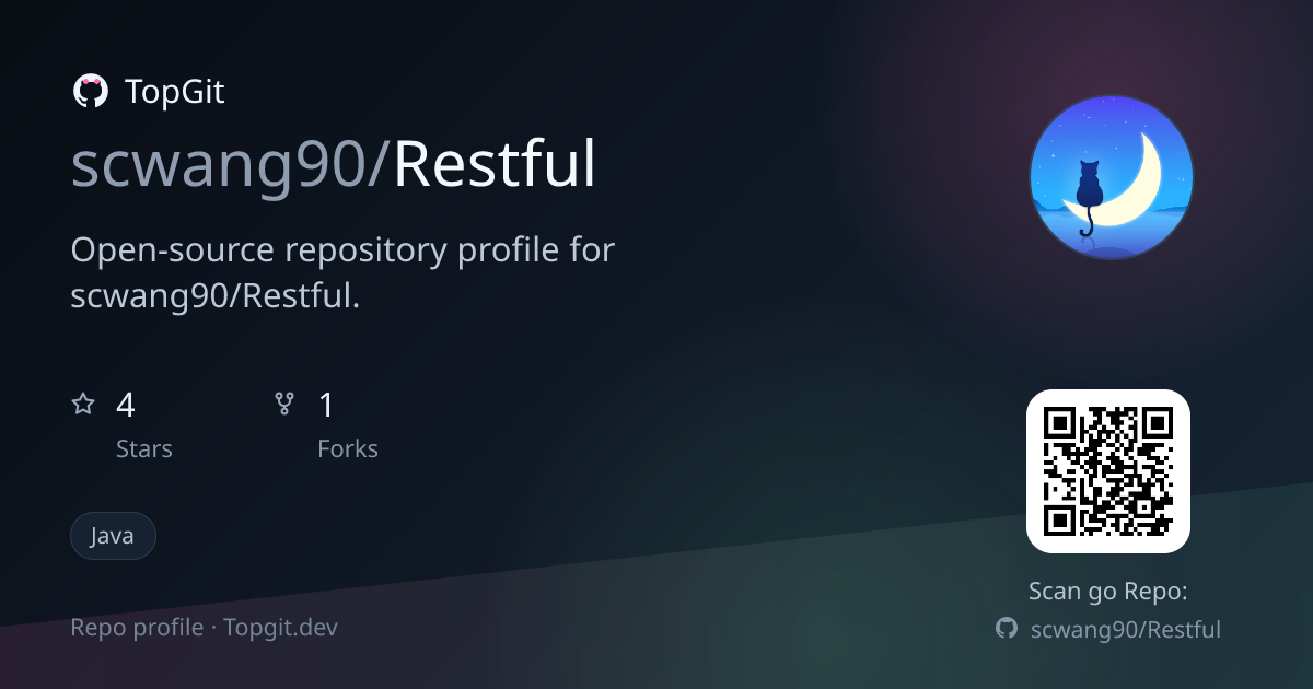 TopGit repo profile image for scwang90/Restful