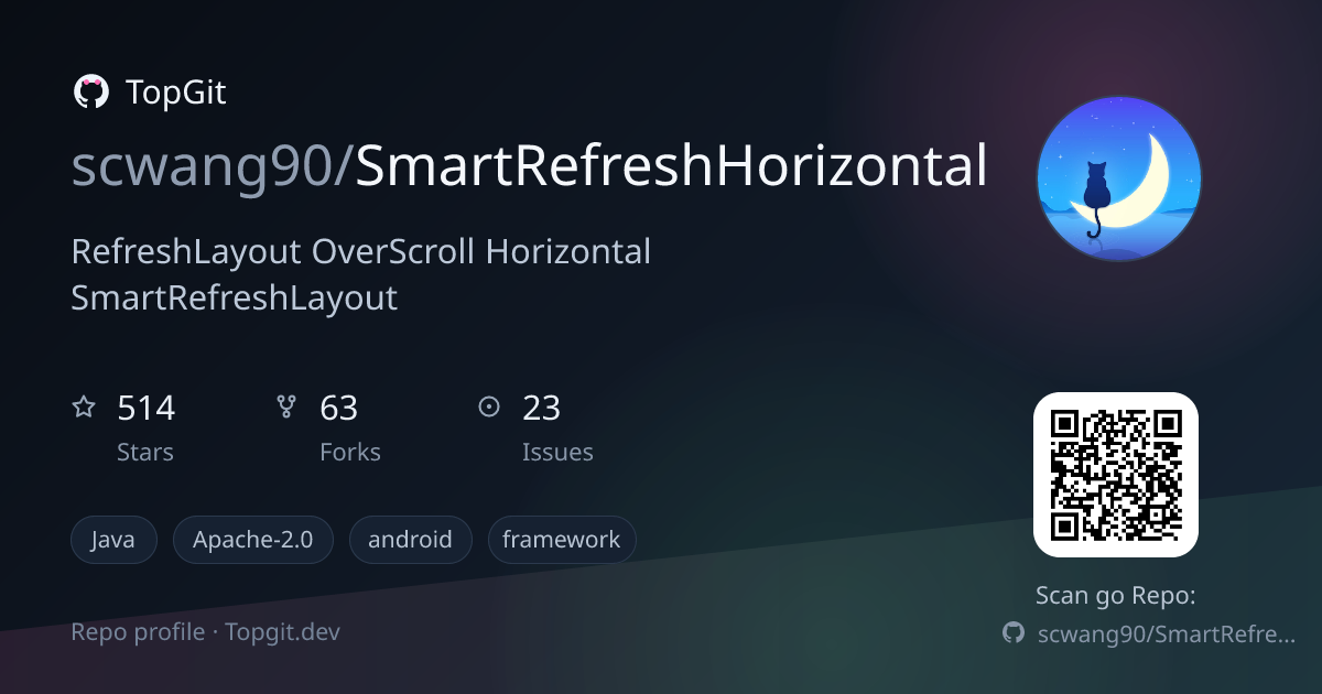 TopGit repo profile image for scwang90/SmartRefreshHorizontal