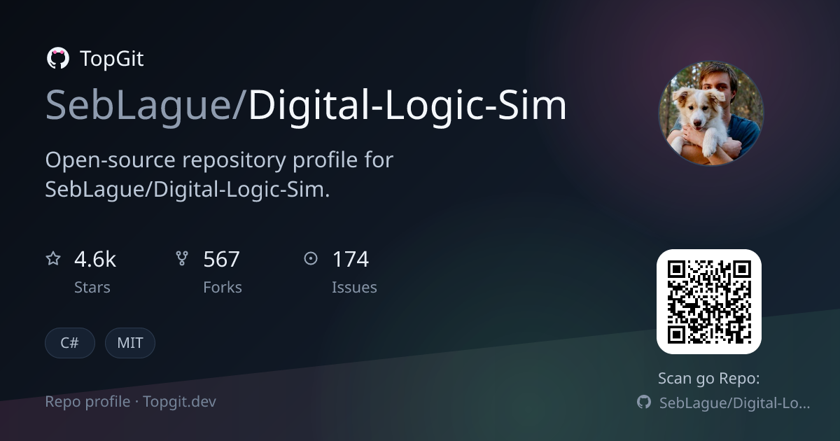 TopGit repo profile image for SebLague/Digital-Logic-Sim