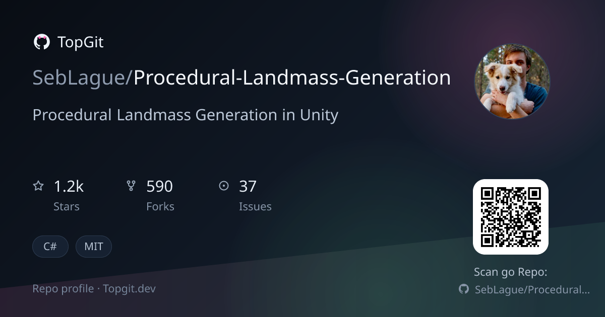 TopGit repo profile image for SebLague/Procedural-Landmass-Generation