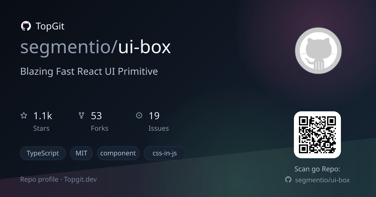 TopGit repo profile image for segmentio/ui-box
