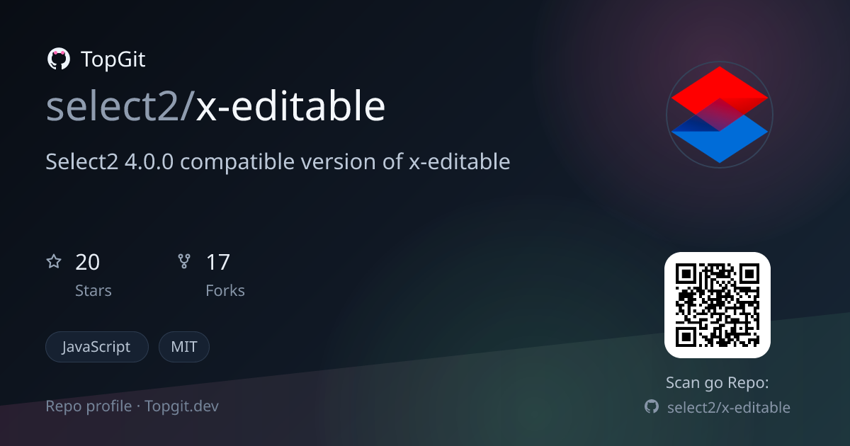 TopGit repo profile image for select2/x-editable