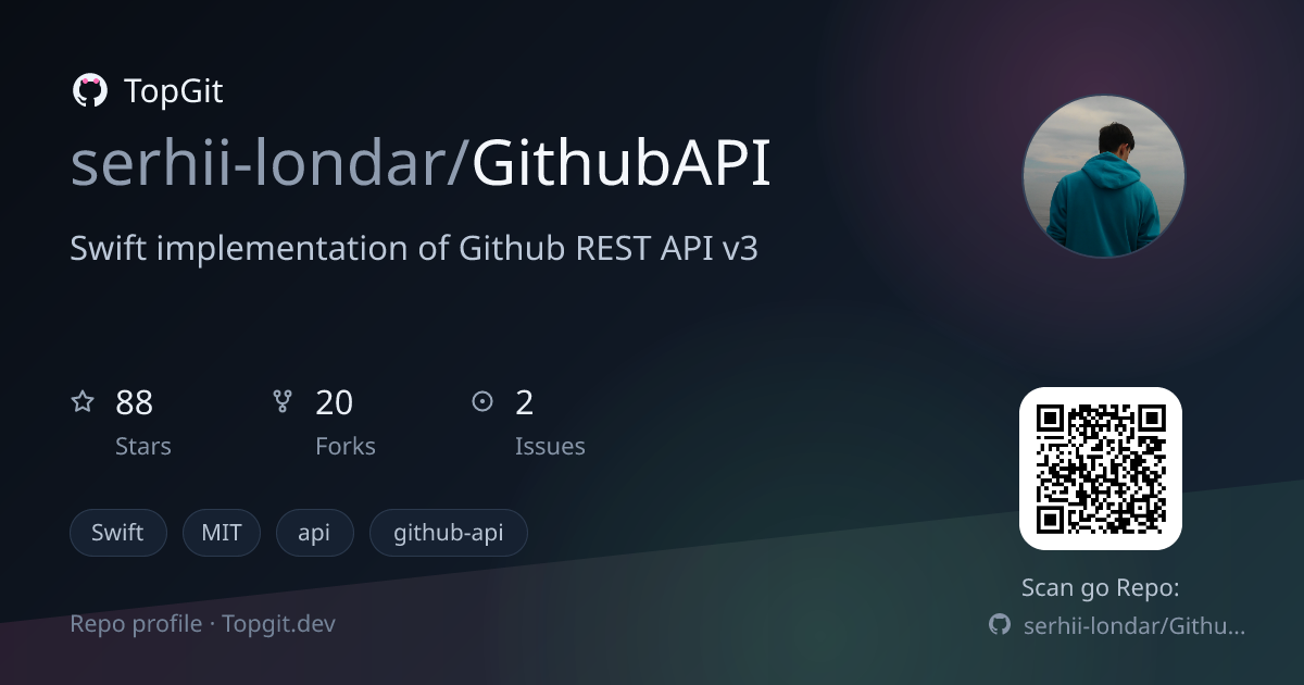 TopGit repo profile image for serhii-londar/GithubAPI