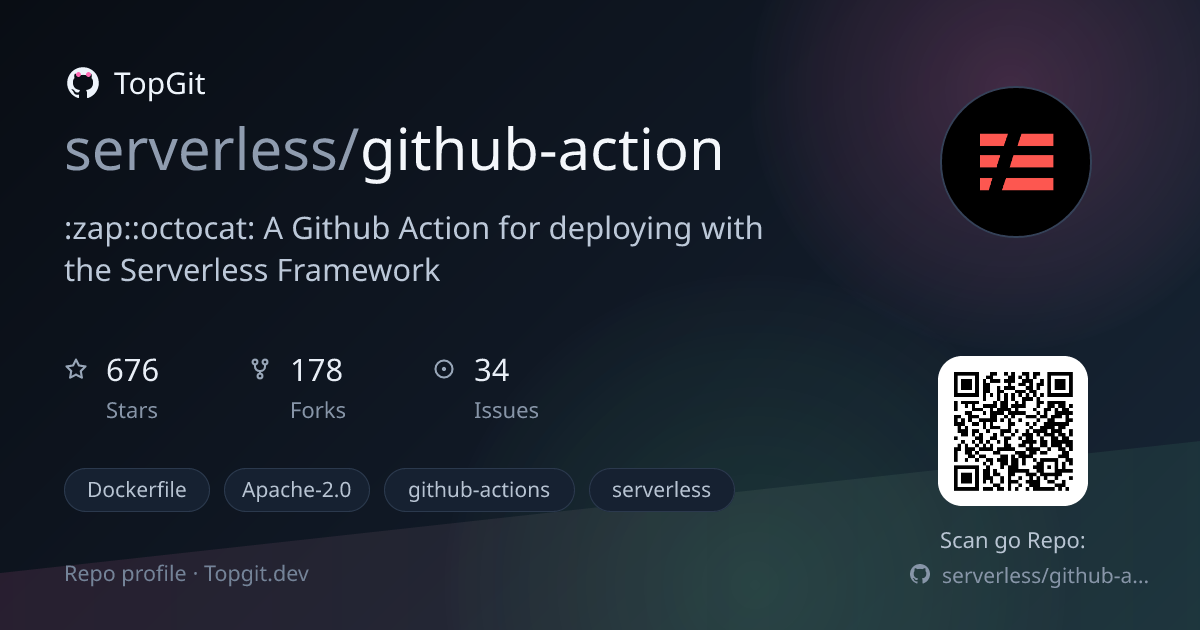 TopGit repo profile image for serverless/github-action